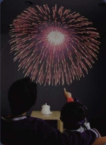 Projecteur de feu d'artifice d'intérieur insolite