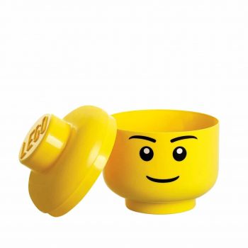 Coffre de rangement insolite tête de Lego