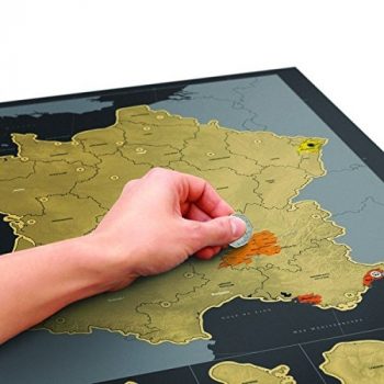 Carte de France insolite à gratter