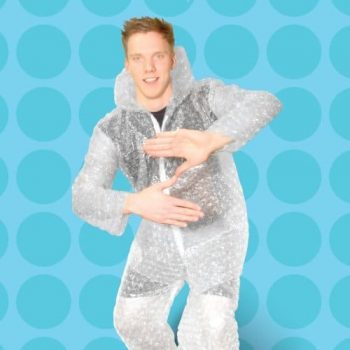 Costume papier bulle insolite