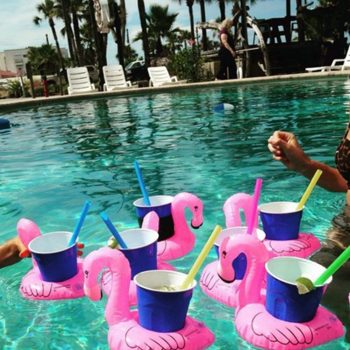 Porte-gobelet insolite flamant rose