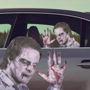 Sticker insolite zombie pour voiture